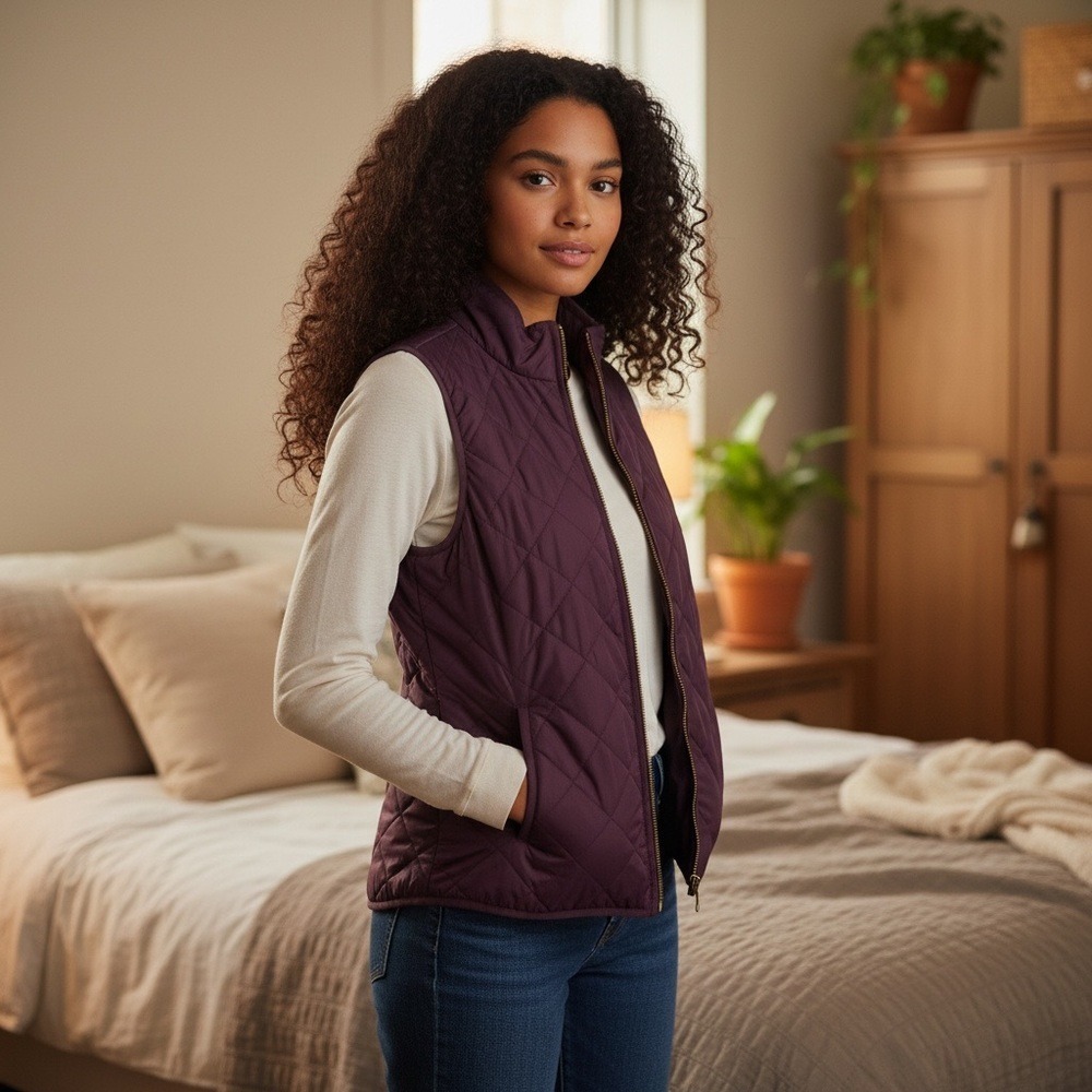 Old‎ Navy Purple Quilted Vest